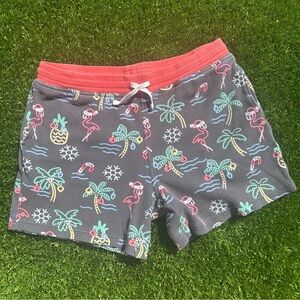 Chubbies Lounge Waffle Knit Holiday Tropical Christmas Shorts M Men’s Medium